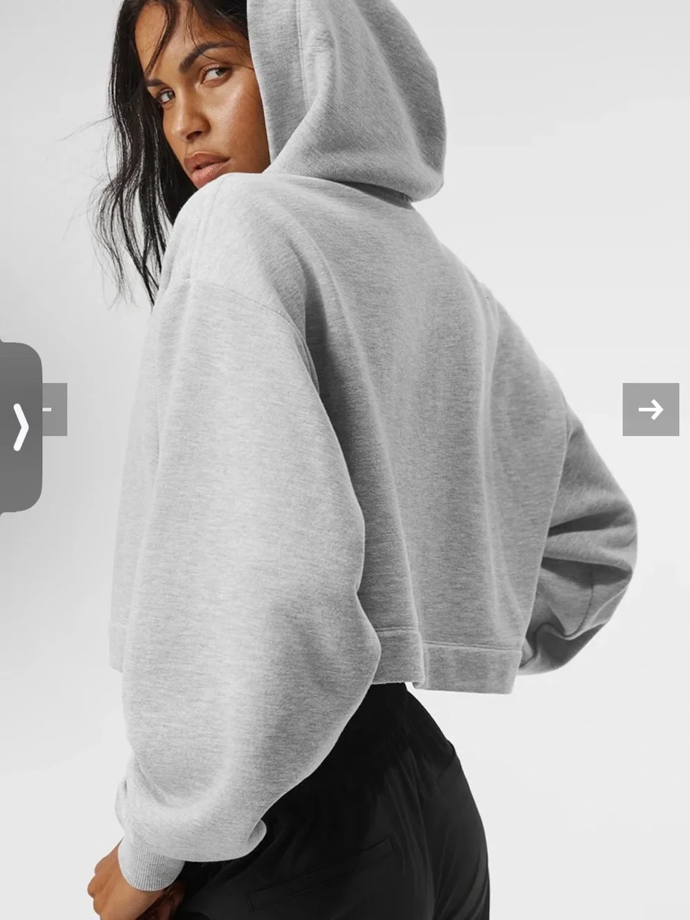 Alo Bae Hoodie - Athletic Heather Grey
